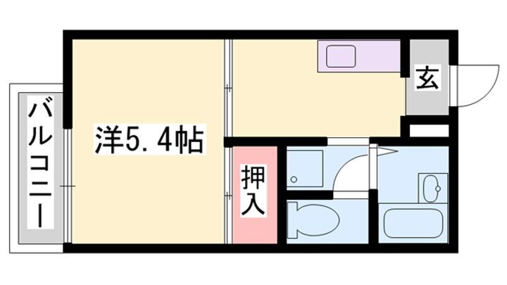 ヴィラカメリア　Ａ棟 1階 1K 賃貸物件詳細