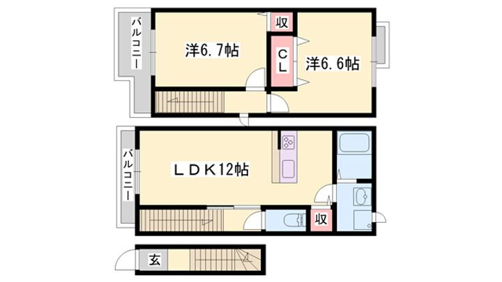 エステ・スール 2階 2LDK 賃貸物件詳細