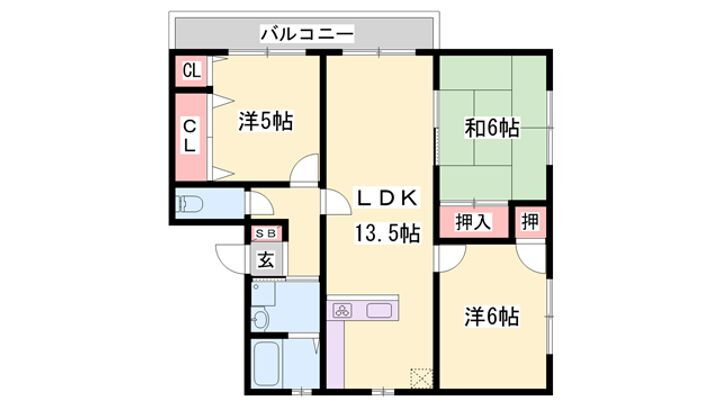 コーポエム・エヌ・中島 1階 3LDK 賃貸物件詳細