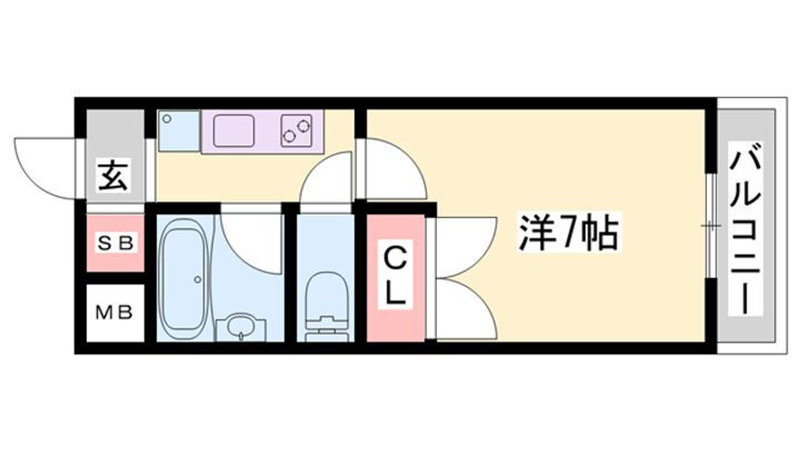メゾンオームラ 1階 1K 賃貸物件詳細