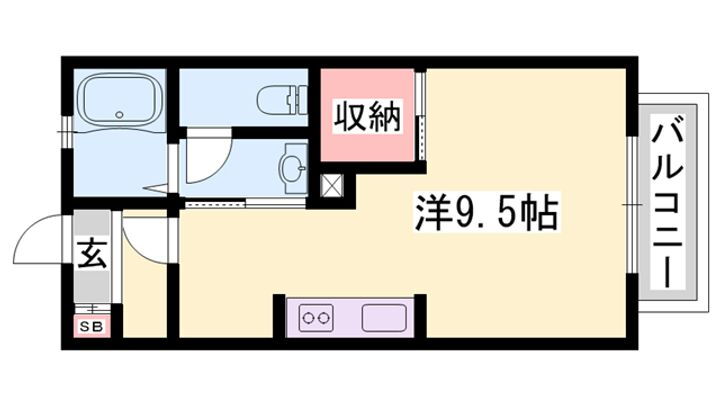 シャーメゾンＭ 2階 ワンルーム 賃貸物件詳細