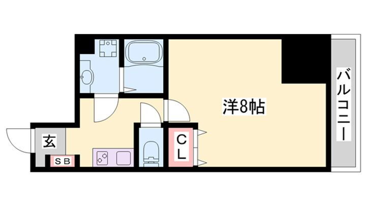 エクセル姫路 3階 1K 賃貸物件詳細