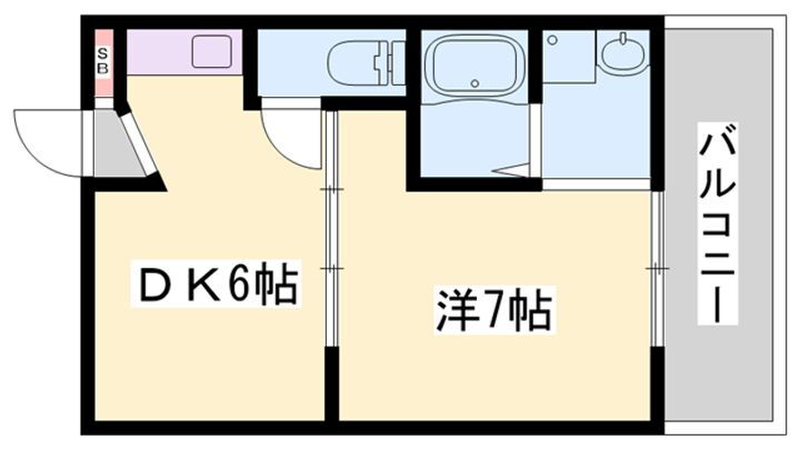 ヴィラナリー相生　２号棟 3階 1DK 賃貸物件詳細