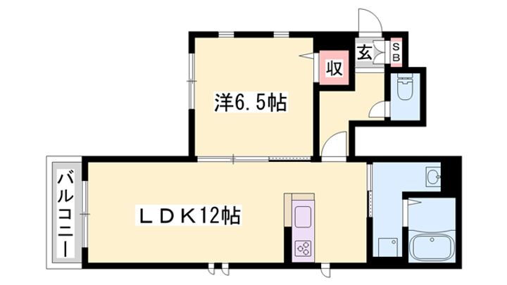 シャーメゾン新在家中の町 1階 1LDK 賃貸物件詳細