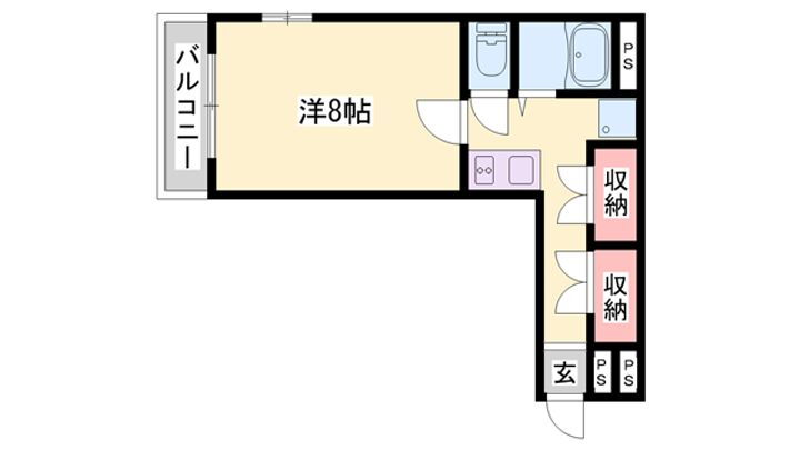 ルークレジデンス姫路Ⅲ 7階 1K 賃貸物件詳細