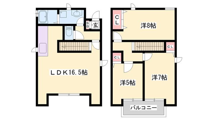 田寺借家 3LDK 賃貸物件詳細