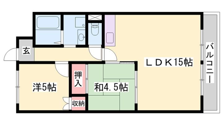 ファミーユ網干 3階 2LDK 賃貸物件詳細