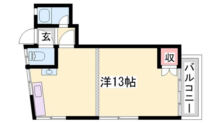 東口ハイツ 2階 ワンルーム 賃貸物件詳細