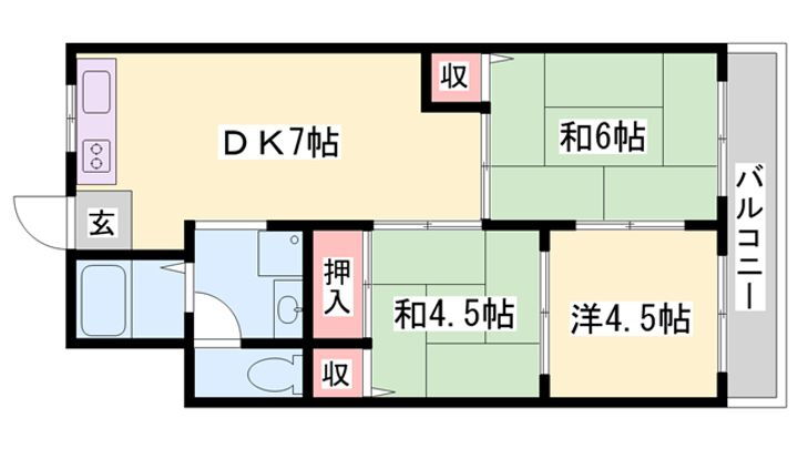 コーポかおり 3階 3DK 賃貸物件詳細