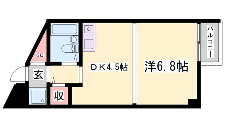 加古川ヤングパレス 1階 1DK 賃貸物件詳細
