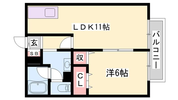 エバーグレースⅡ 1階 1LDK 賃貸物件詳細