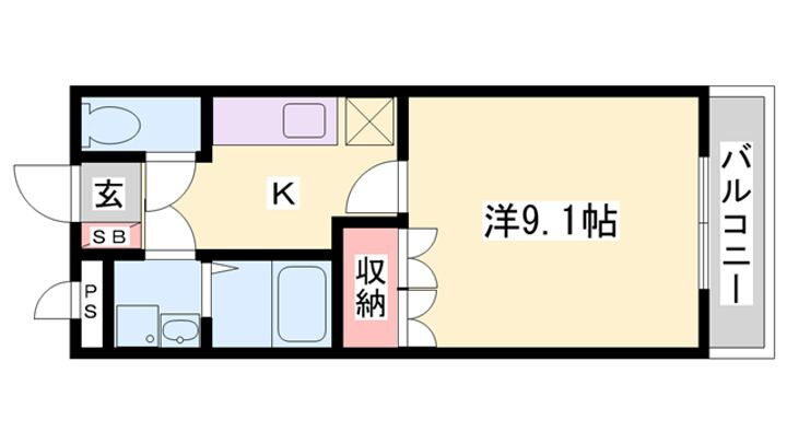 ミルフィオリⅠ 2階 1K 賃貸物件詳細