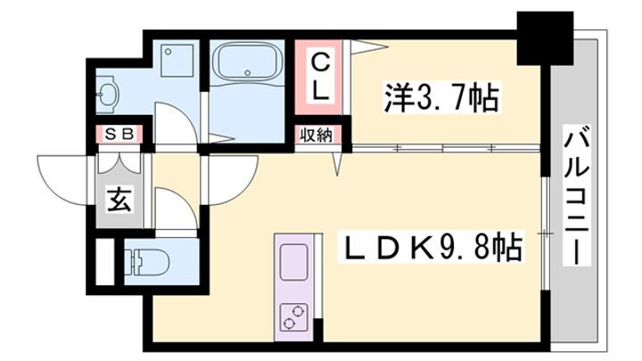 レジデンスｈ忍町 11階 1LDK 賃貸物件詳細