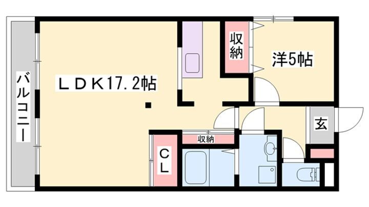 メゾンハンクスＭＴＩ 2階 1LDK 賃貸物件詳細