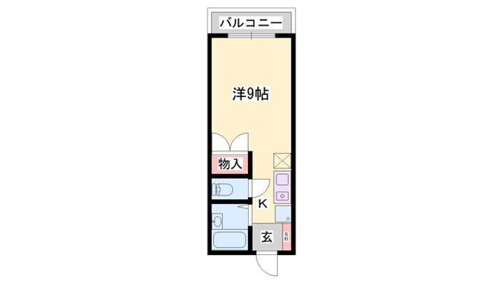 Ｒｉｎｋｙ　Ｇａｒｄｅｎ 2階 ワンルーム 賃貸物件詳細