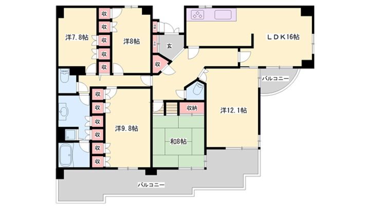 エンブレイス姫路下寺町 14階 5LDK 賃貸物件詳細