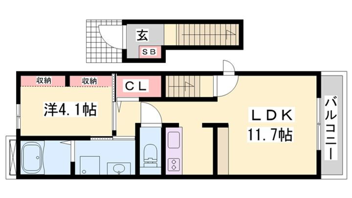 ミルト　アンジュⅣ 2階 1LDK 賃貸物件詳細