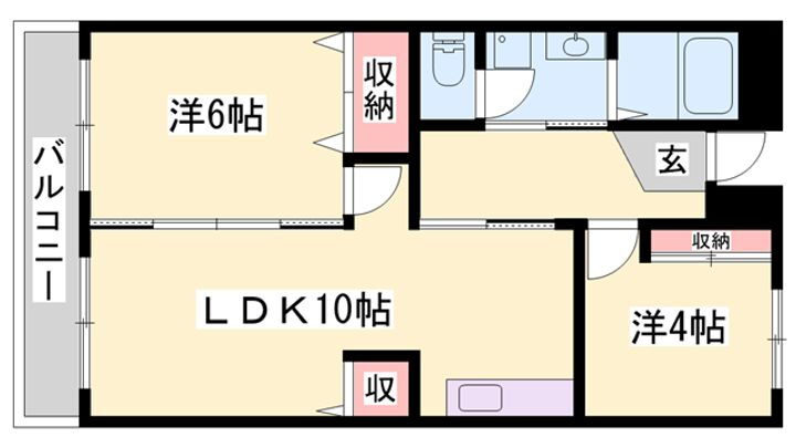 ドミール１０１ 2階 2LDK 賃貸物件詳細
