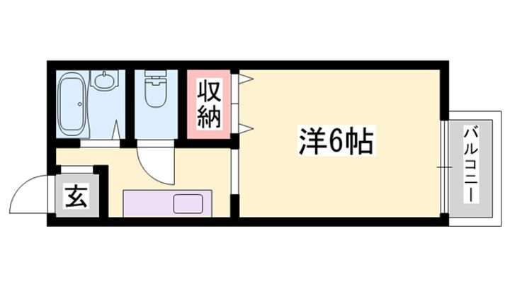 サンライフ・アイ　Ｅ棟 2階 1K 賃貸物件詳細