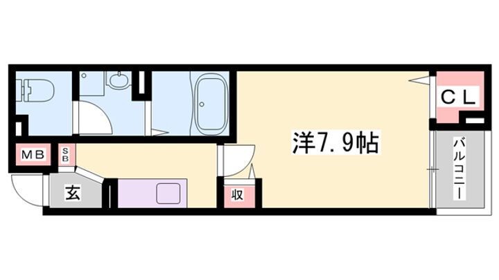 Ａｍｅｎｉｔｙ　Ｗｅｓｔ 5階 1K 賃貸物件詳細