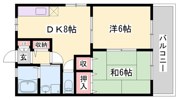 グランパーチェ白浜 1階 2DK 賃貸物件詳細
