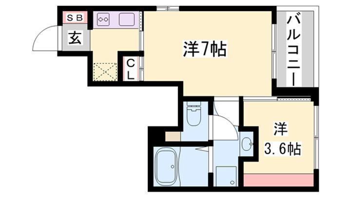 兵庫県姫路市苫編 英賀保駅 1LDK アパート 賃貸物件詳細