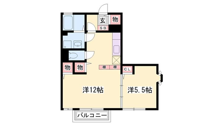 兵庫県加西市北条町古坂６丁目 北条町駅 1LDK アパート 賃貸物件詳細