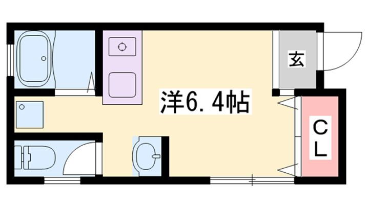 メゾンＲ 2階 ワンルーム 賃貸物件詳細