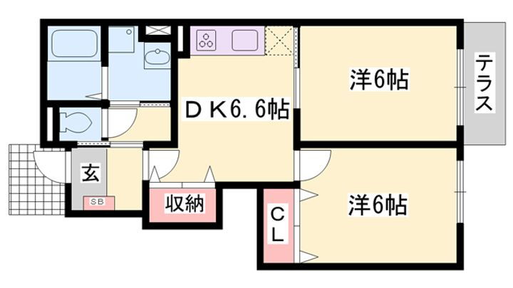 セレーノやしろ　Ａ 1階 2DK 賃貸物件詳細