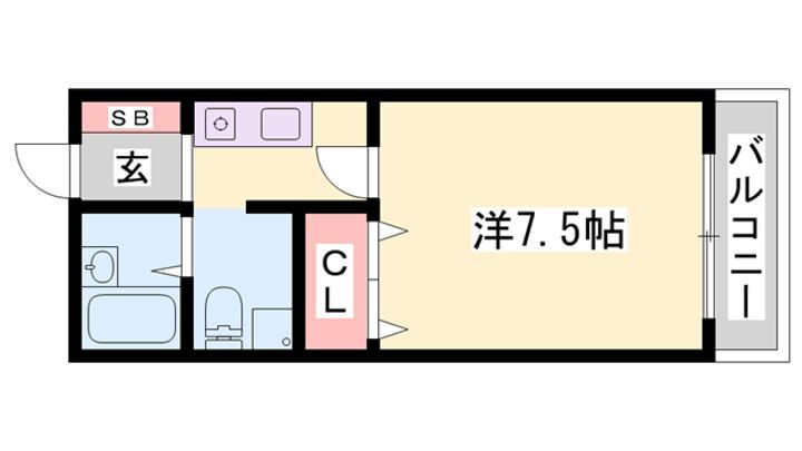 たつの市　ＴＮマンション 2階 1K 賃貸物件詳細