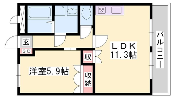 ナチュラリーハイツⅡ 2階 1LDK 賃貸物件詳細