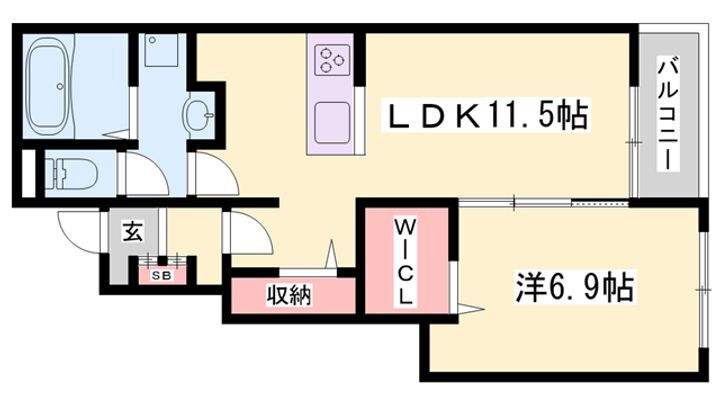 アンジュ　Ⅲ 1階 1LDK 賃貸物件詳細
