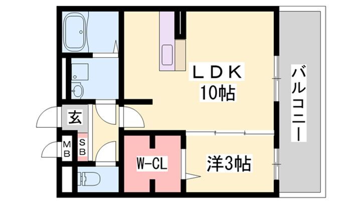 セジュール白浜　Ｂ棟 1階 1LDK 賃貸物件詳細