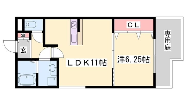 ＭＩＳＴＲＡＬ姫路南 1階 1LDK 賃貸物件詳細