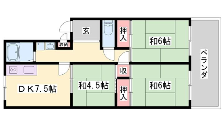 兵庫県加古川市加古川町北在家 賃貸マンション