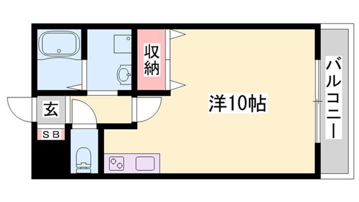 延末アートスカイハイツ 2階 ワンルーム 賃貸物件詳細