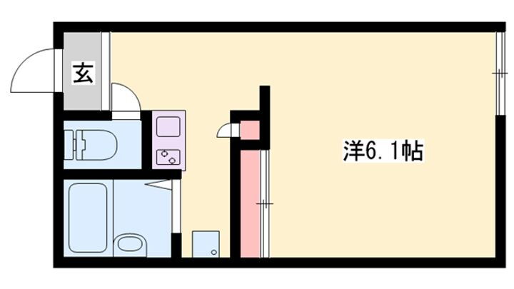 メゾンドボナールⅢ 2階 1K 賃貸物件詳細