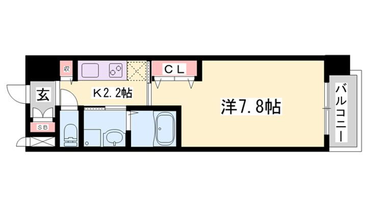 ＲＵＴＳ　総社本町 5階 1K 賃貸物件詳細