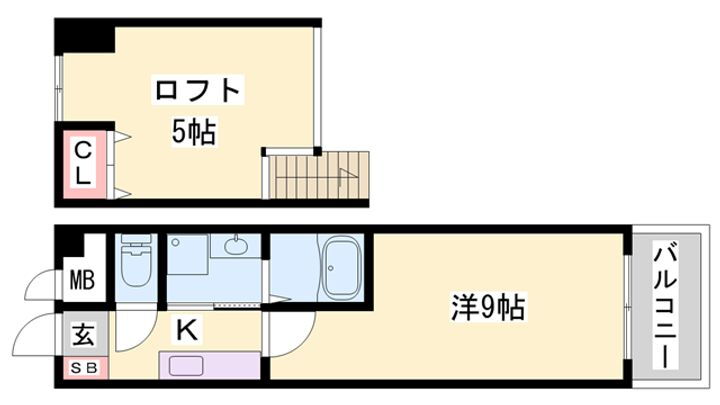 ベルフラワー山野井 2階 1K 賃貸物件詳細