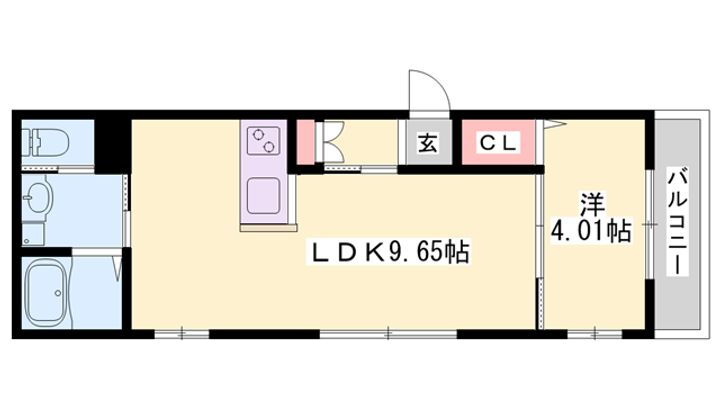 ボヌール英賀保駅前Ⅰ 3階 1LDK 賃貸物件詳細