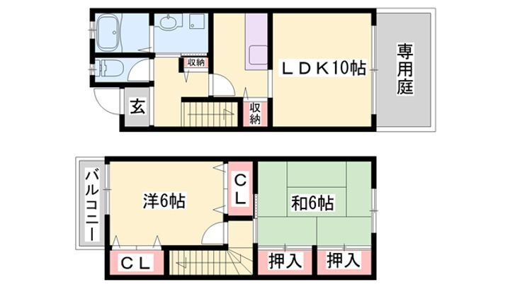 Ｔハイツ 1階 2LDK 賃貸物件詳細