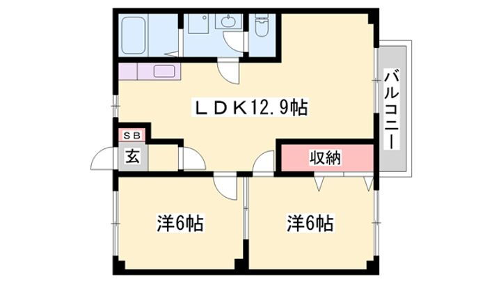 エスポワール新在家 1階 2LDK 賃貸物件詳細