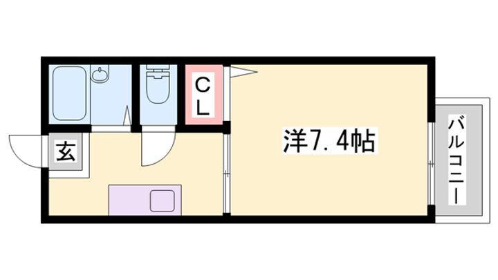 兵庫県加東市社 社町駅 1K アパート 賃貸物件詳細