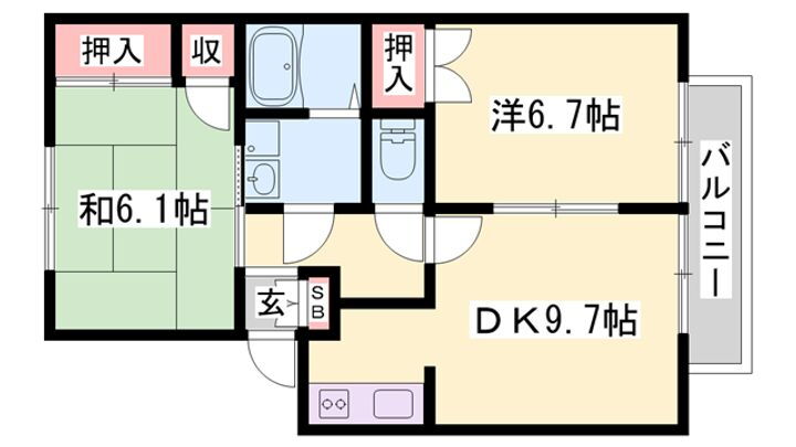セントポーリア 2階 2DK 賃貸物件詳細