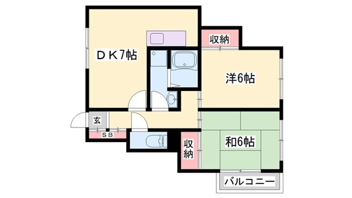 マンション大和 2階 2DK 賃貸物件詳細