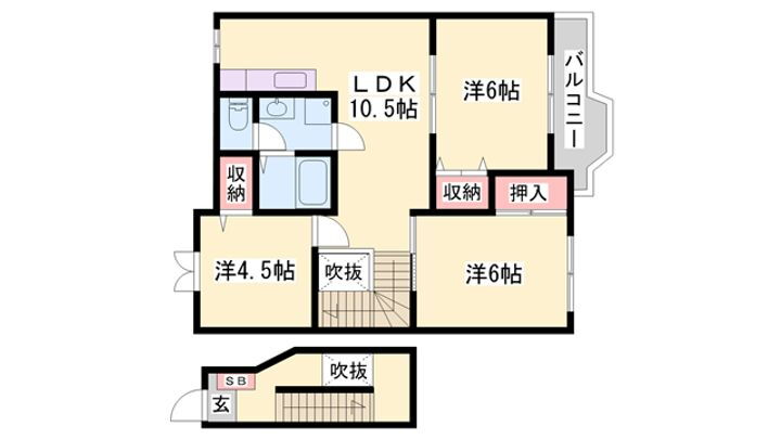 フォレスト 2階 3LDK 賃貸物件詳細