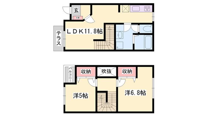 メゾンソレイユ 1階 2LDK 賃貸物件詳細