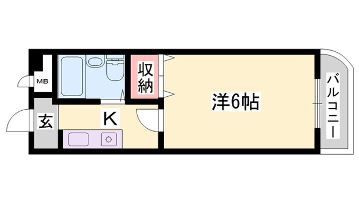 ジュネス高砂Ⅲ 3階 1K 賃貸物件詳細