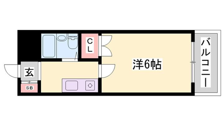 兵庫県姫路市広畑区東新町３丁目 夢前川駅 1K マンション 賃貸物件詳細