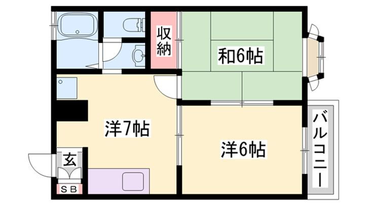 サンハイツ松本 1階 2DK 賃貸物件詳細